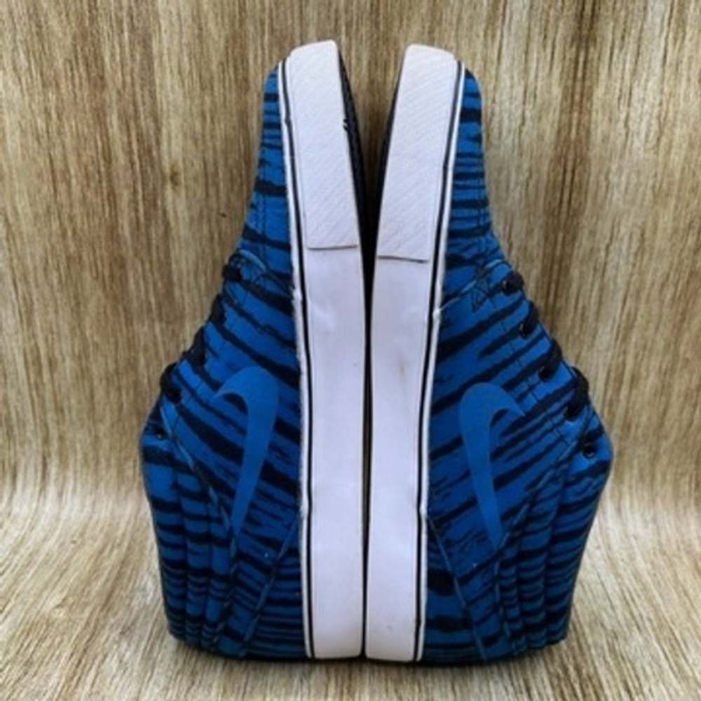 Nike SB Zoom Stefan Janoski Mid Premium Men's Size‎ 11 Shoes Blue Zebra Sneakers - Picture 7 of 10